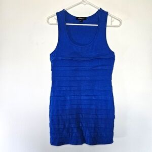Forever 21 Blue Sleeveless Layered Dress Sz M
